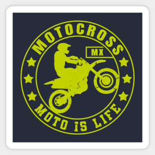 Motocross and Dirt Bike MX Gift Idea | Moto Is Life Sticker